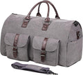 seyfocnia Convertible Travel Garment Bag,Carry on Garment Duffel Bag for Men Women - 2 in 1 Hanging Suitcase Suit Business Travel Bag