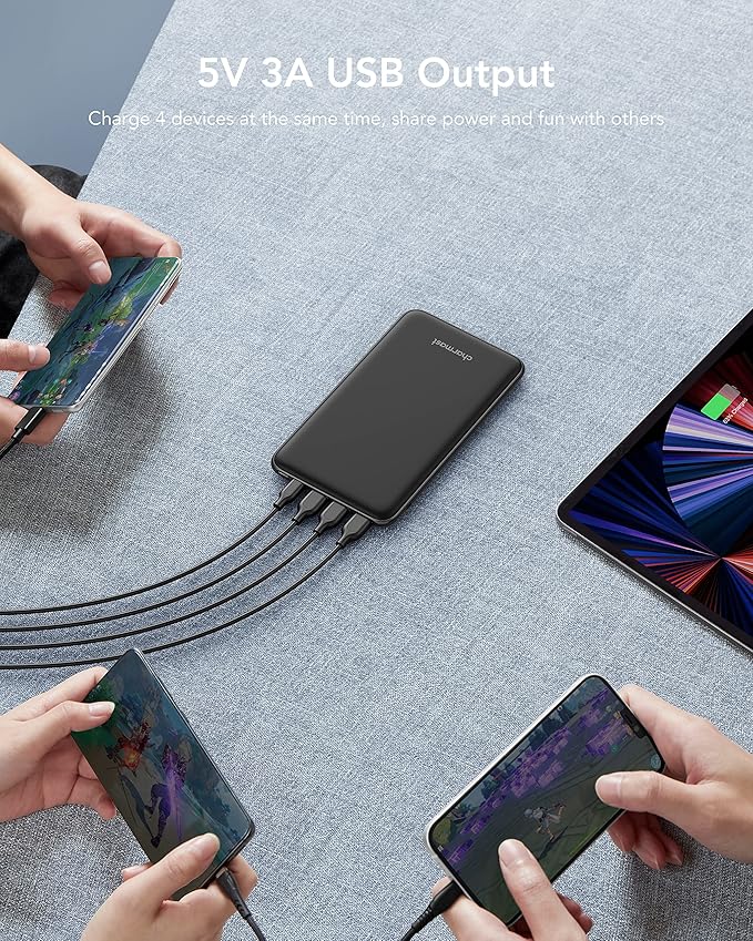 Charmast 26800mAh Slim Portable Charger Power Bank, 15W Fast Charging Battery Pack, Travel Essentials Compatible with iPhone 16/16 Pro/16 Pro Max, iPhone15/14/13/12 Series, iPad, Samsung etc